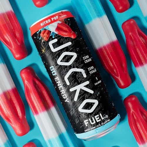 Jocko Fuel GO Energy Drinks, Lemon Lime, 12 oz | 12 Pack | 95mg Clean, No Crash Natural Caffeine | No Sugar, Jitter Free | L-Theanine & Adaptogens Lift Mood, Focus & Endurance