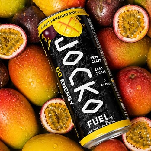 Jocko Fuel GO Energy Drinks, Lemon Lime, 12 oz | 12 Pack | 95mg Clean, No Crash Natural Caffeine | No Sugar, Jitter Free | L-Theanine & Adaptogens Lift Mood, Focus & Endurance
