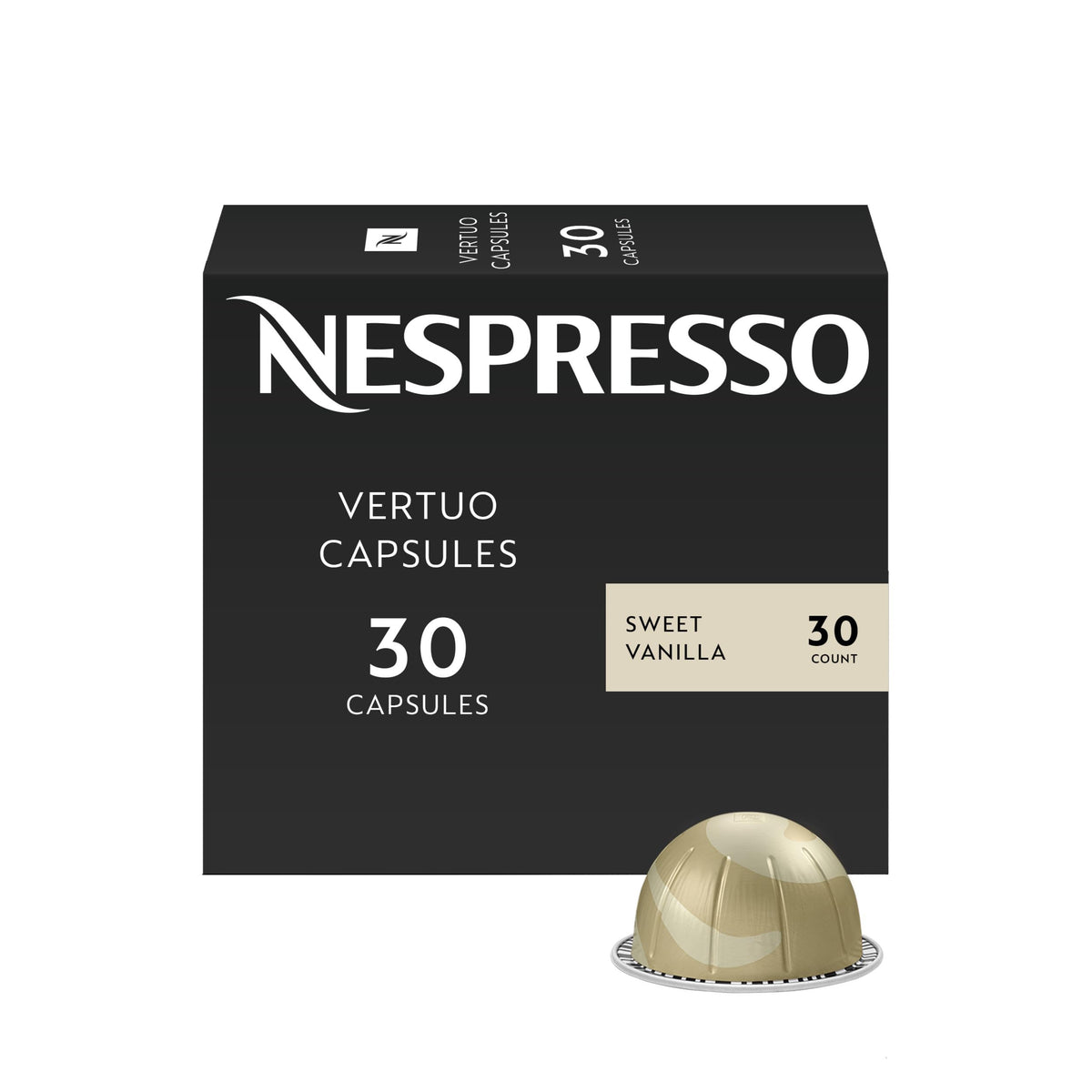 Nespresso Vertuo, Barista Flavored Pack, Medium Roast, 30-Count Coffee Pods