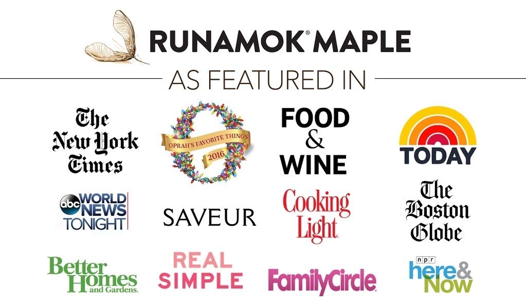 Runamok Pecan Wood Smoked Maple Syrup Organic - Authentic & Real Vermont Maple Syrup | Pure Strong Flavor | Great for BBQ, Broiled Salmon, Vinaigrettes & Cocktails | 8.45 Fl Oz (250mL)