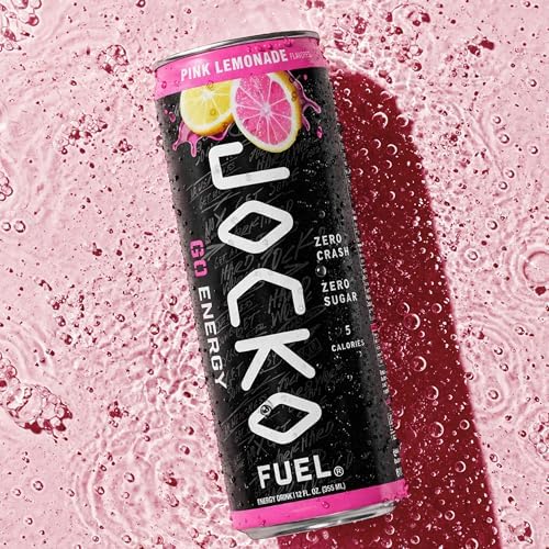 Jocko Fuel GO Energy Drinks, Lemon Lime, 12 oz | 12 Pack | 95mg Clean, No Crash Natural Caffeine | No Sugar, Jitter Free | L-Theanine & Adaptogens Lift Mood, Focus & Endurance