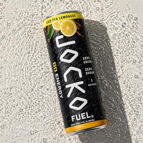 Jocko Fuel GO Energy Drinks, Lemon Lime, 12 oz | 12 Pack | 95mg Clean, No Crash Natural Caffeine | No Sugar, Jitter Free | L-Theanine & Adaptogens Lift Mood, Focus & Endurance