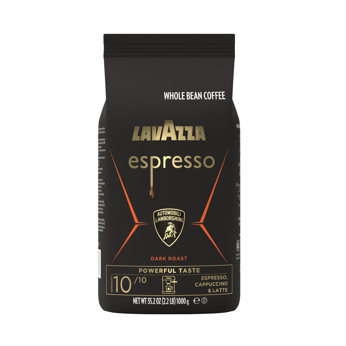 Lavazza Espresso Barista Gran Crema Whole Bean Coffee Blend, Medium Espresso Roast, Oz Bag (Packaging May Vary) - 2.2 LB, 35.2 Ounce (Pack of 2)