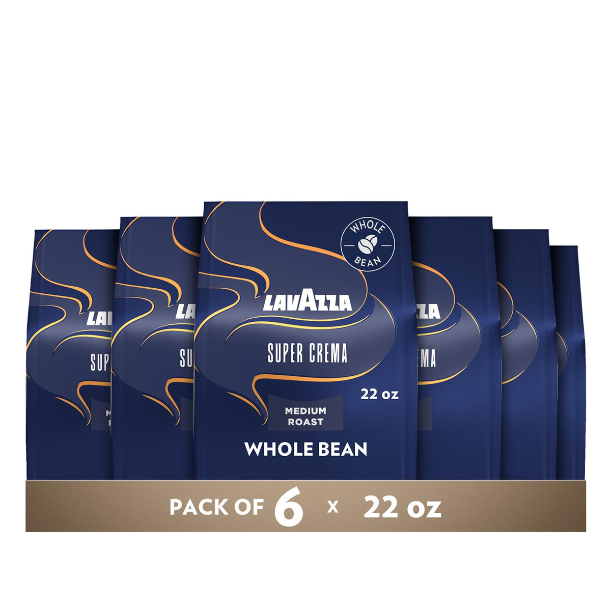Lavazza Espresso Barista Gran Crema Whole Bean Coffee Blend, Medium Espresso Roast, Oz Bag (Packaging May Vary) - 2.2 LB, 35.2 Ounce (Pack of 2)