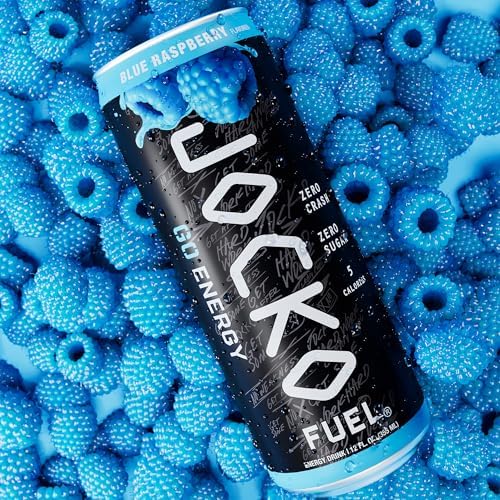 Jocko Fuel GO Energy Drinks, Lemon Lime, 12 oz | 12 Pack | 95mg Clean, No Crash Natural Caffeine | No Sugar, Jitter Free | L-Theanine & Adaptogens Lift Mood, Focus & Endurance