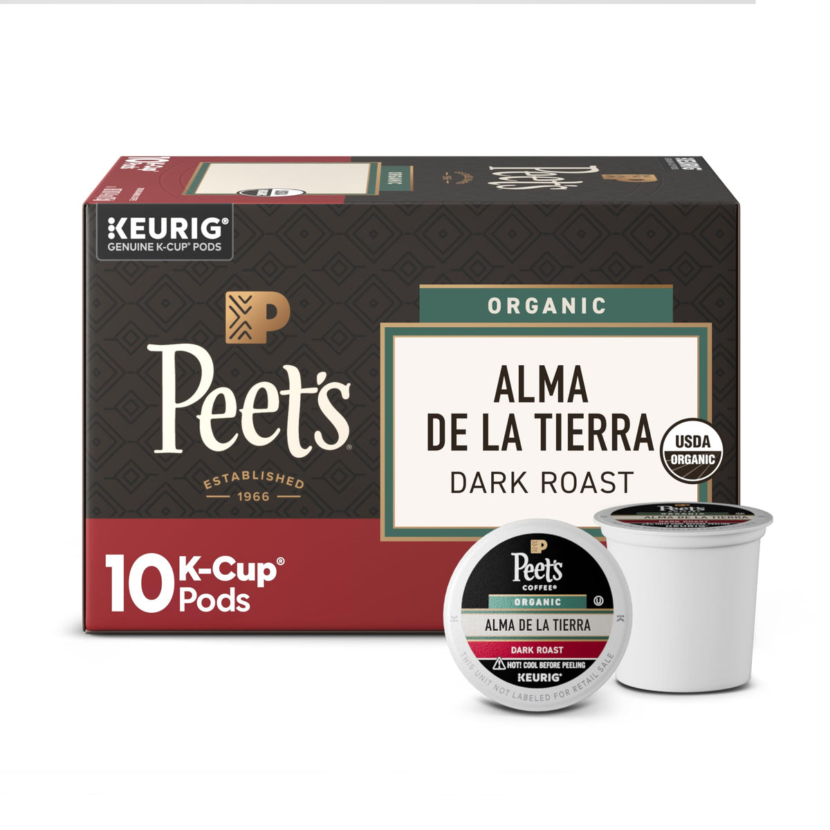 Peet's Coffee, Dark Roast Keurig K-Cup Pods, 100% Arabica Coffee - Major Dickason's Blend 75 Count (1 Box of 75 Pods) (Pack of 2)