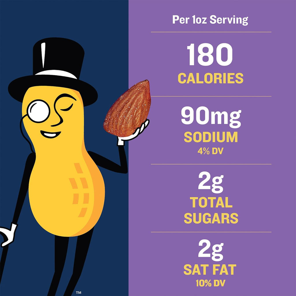 PLANTERS Mixed Nuts, Salted, 27 oz, Resealable Jar - Salted Nuts with Less than 50% Peanuts (*Nuts are Measured by Weight), Almonds, Cashews, Hazelnuts & Pecans - Kosher, (Pack of 2)