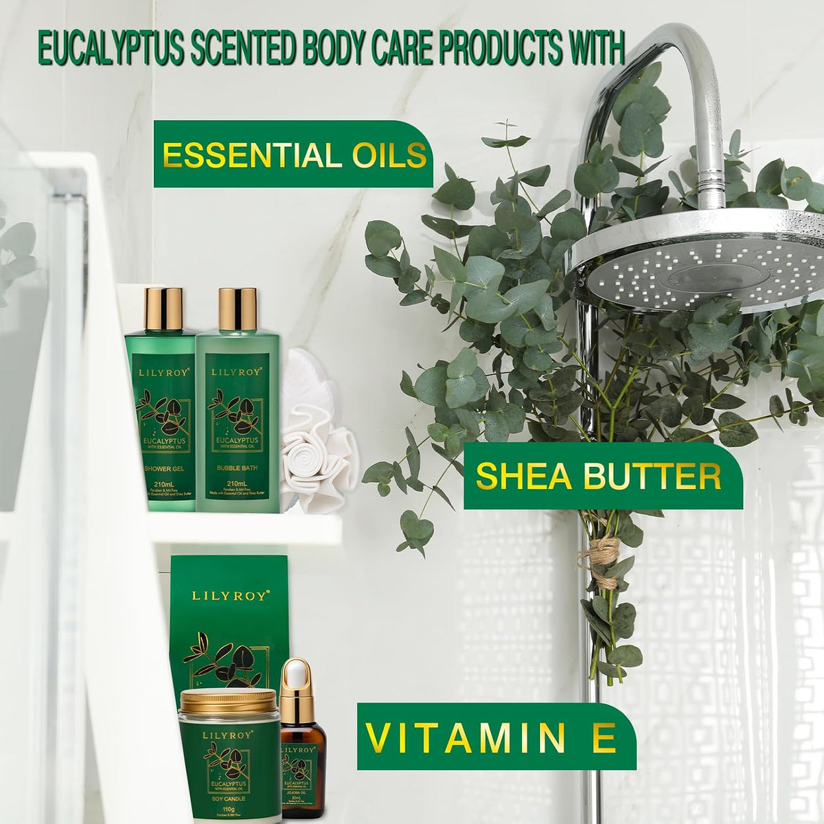 Spa Skin Care Gifts Set - 18Pcs Luxurious Spa Gift Baskets for Women & Men