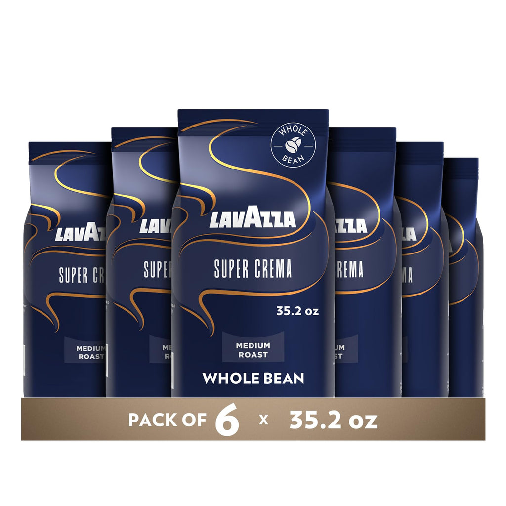 Lavazza Espresso Barista Gran Crema Whole Bean Coffee Blend, Medium Espresso Roast, Oz Bag (Packaging May Vary) - 2.2 LB, 35.2 Ounce (Pack of 2)