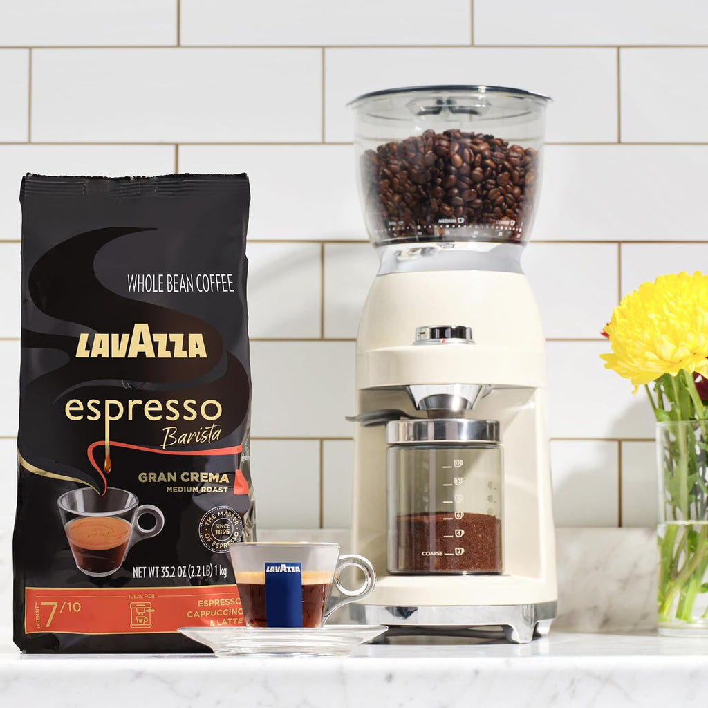 Lavazza Espresso Barista Gran Crema Whole Bean Coffee Blend, Medium Espresso Roast, Oz Bag (Packaging May Vary) - 2.2 LB, 35.2 Ounce (Pack of 2)