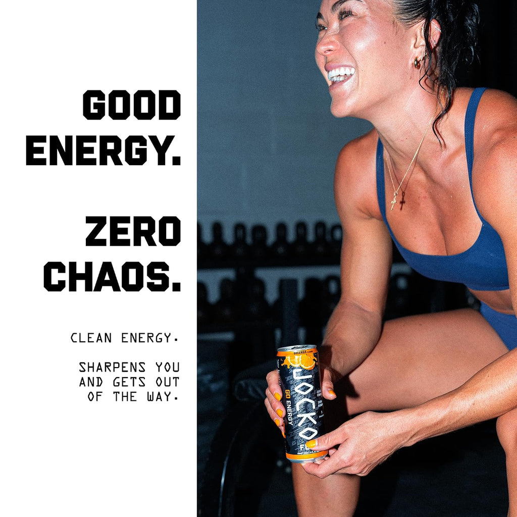 Jocko Fuel GO Energy Drinks, Lemon Lime, 12 oz | 12 Pack | 95mg Clean, No Crash Natural Caffeine | No Sugar, Jitter Free | L-Theanine & Adaptogens Lift Mood, Focus & Endurance