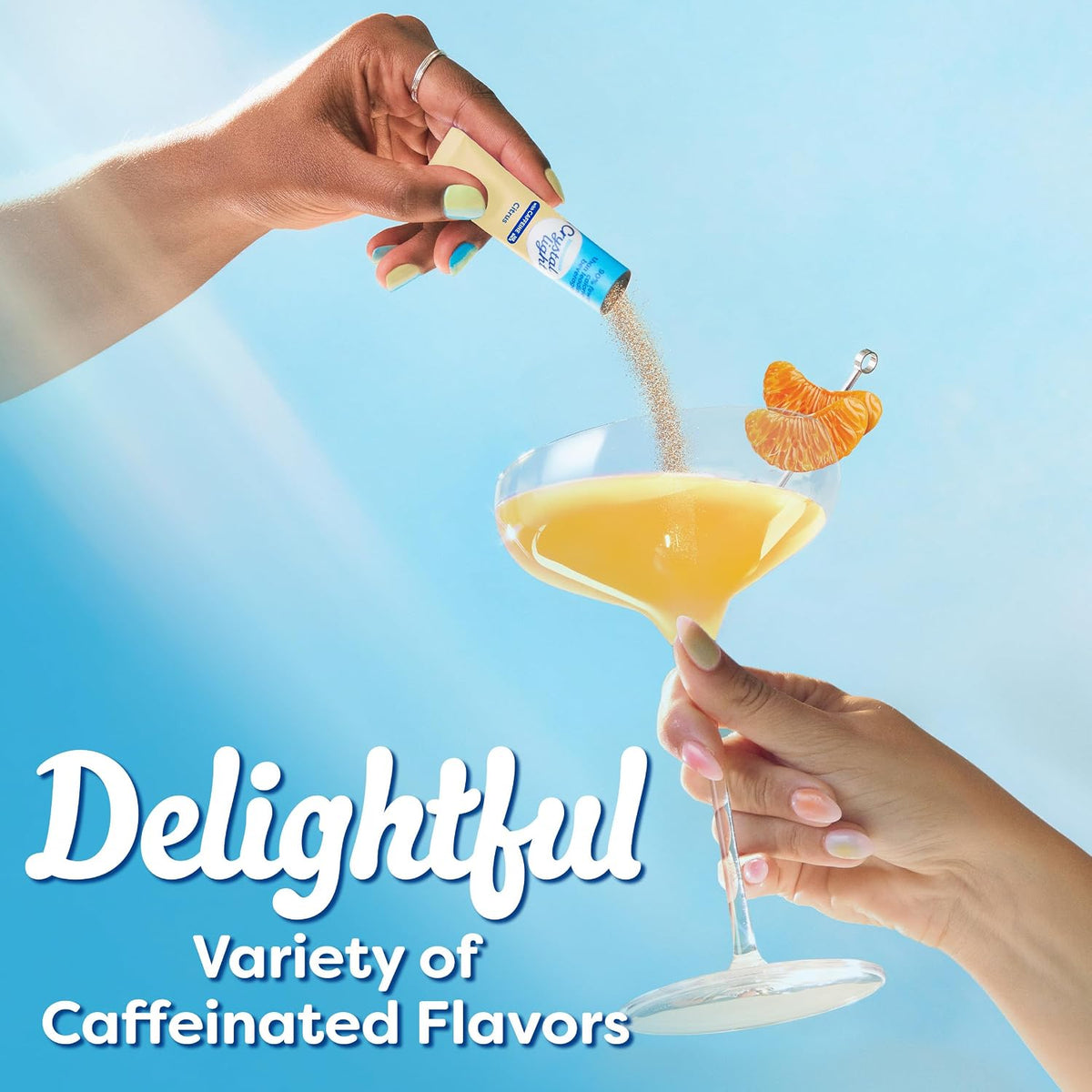Crystal Light Caffeine Drink Mix Variety Pack, 44 Packets, 4.18 oz | for On-the-Go Hydration Zero Sugar 60mg Caffeine per serving