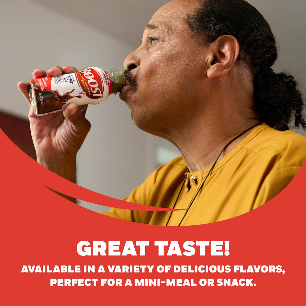 BOOST Original Ready to Drink Nutritional Drinks, Rich Chocolate, 8 Fl Oz Bottles (Pack of 24)