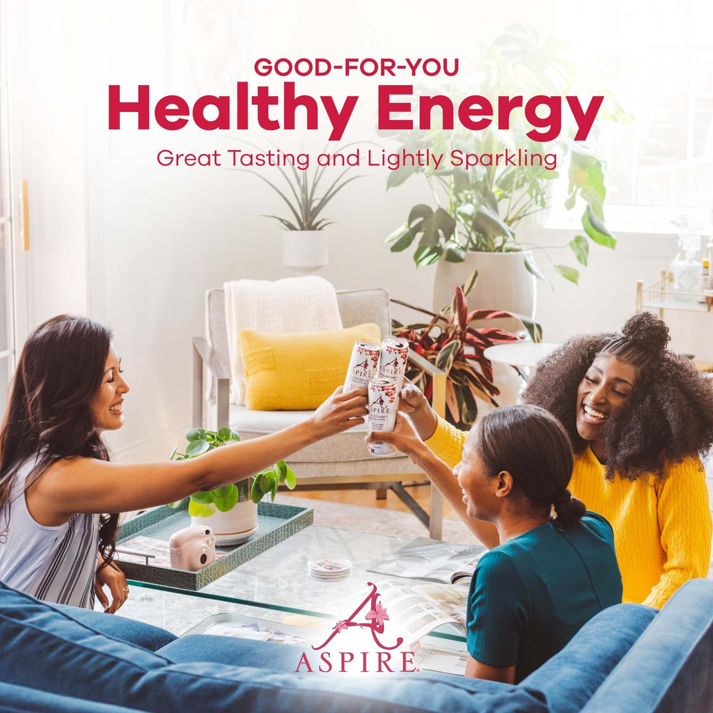 ASPIRE® Classics Variety Pack, Healthy Energy Drink 80mg Natural Caffeine, Zero Sugar No Carbs Keto Friendly, 12 Pack Green Tea Sugar Free Drink Low Caffeine Zero Calorie