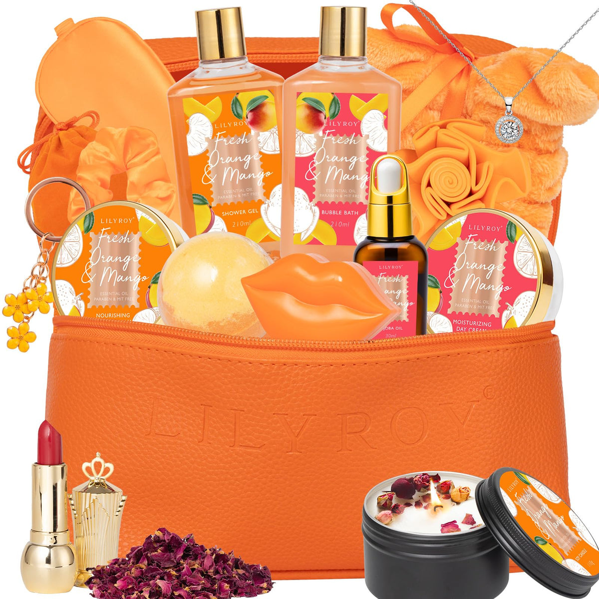Spa Skin Care Gifts Set - 18Pcs Luxurious Spa Gift Baskets for Women & Men