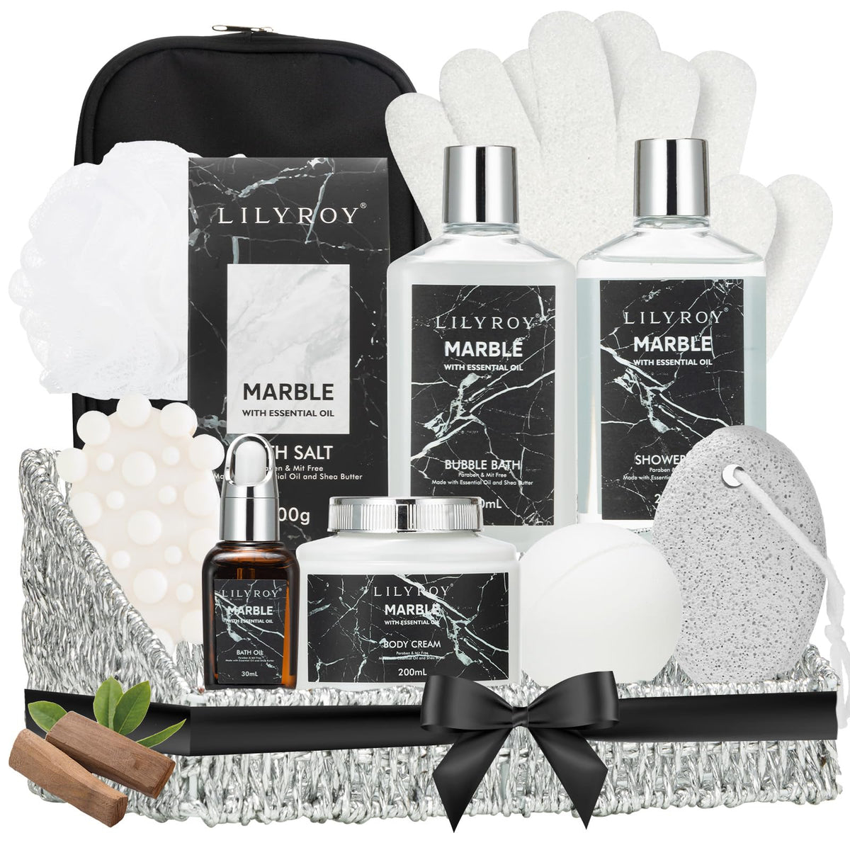 Spa Skin Care Gifts Set - 18Pcs Luxurious Spa Gift Baskets for Women & Men