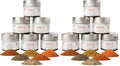 Gourmet World Flavors Seasoning Collection | Non GMO Verified | 6 Magnetic Tins | Spice Blends | Crafted in Small Batches by Gustus Vitae | #68