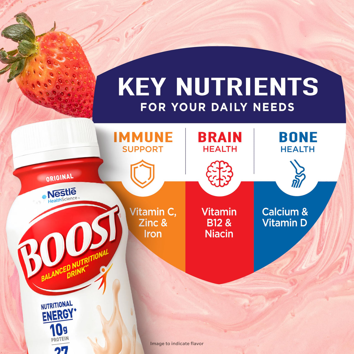 BOOST Original Ready to Drink Nutritional Drinks, Rich Chocolate, 8 Fl Oz Bottles (Pack of 24)