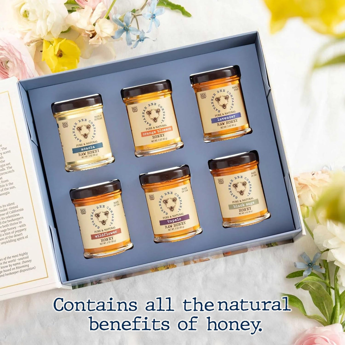 Blossom to Bottle Honey Sampler Gift Set, 6 Varieties
