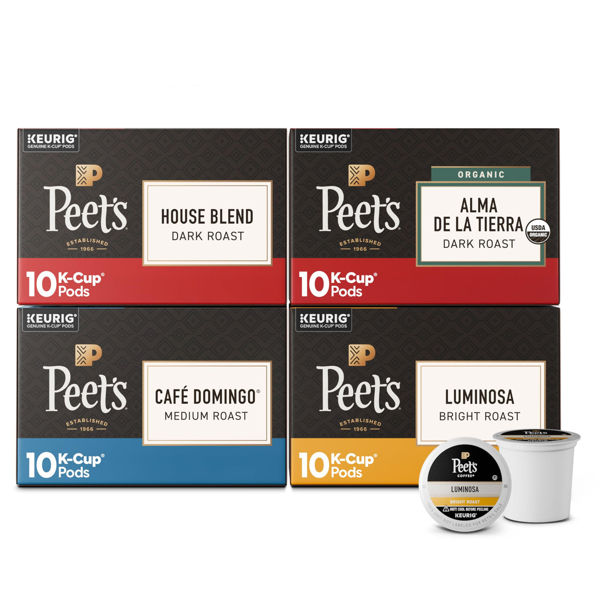 Peet's Coffee, Dark Roast Keurig K-Cup Pods, 100% Arabica Coffee - Major Dickason's Blend 75 Count (1 Box of 75 Pods) (Pack of 2)
