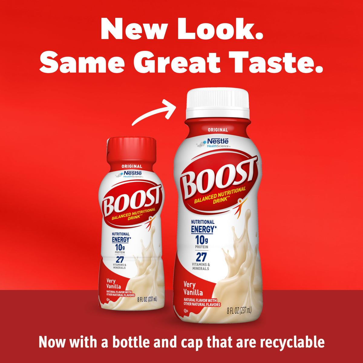 BOOST Original Ready to Drink Nutritional Drinks, Rich Chocolate, 8 Fl Oz Bottles (Pack of 24)
