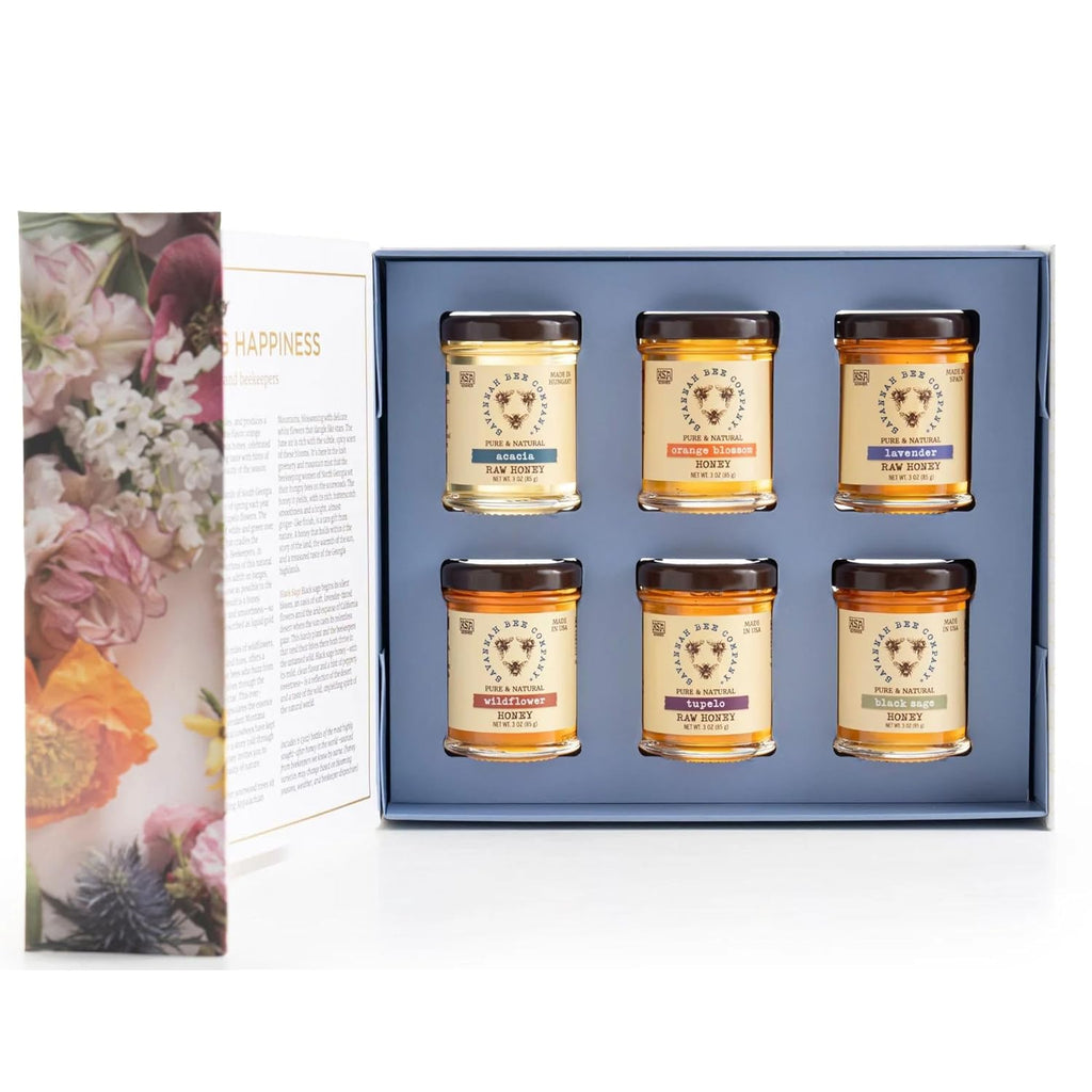 Blossom to Bottle Honey Sampler Gift Set, 6 Varieties