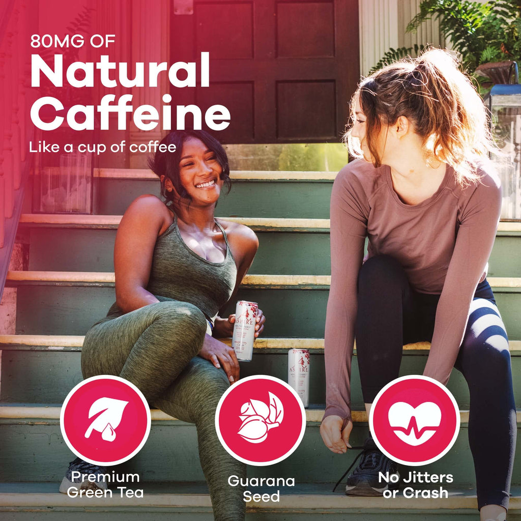 ASPIRE® Classics Variety Pack, Healthy Energy Drink 80mg Natural Caffeine, Zero Sugar No Carbs Keto Friendly, 12 Pack Green Tea Sugar Free Drink Low Caffeine Zero Calorie
