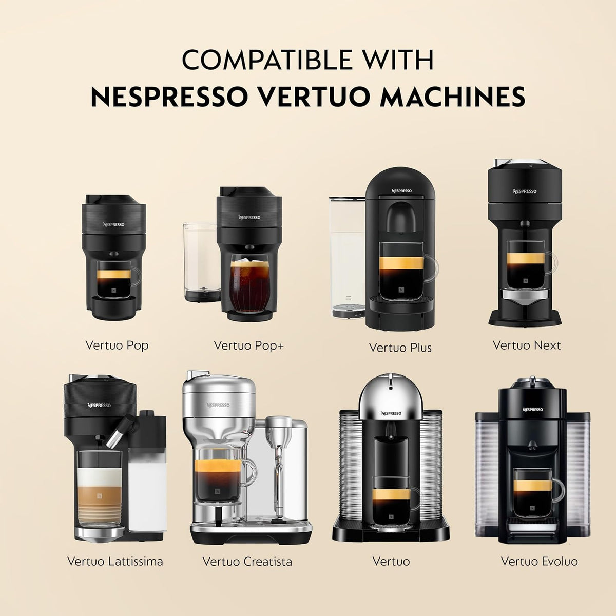 Nespresso Vertuo, Barista Flavored Pack, Medium Roast, 30-Count Coffee Pods