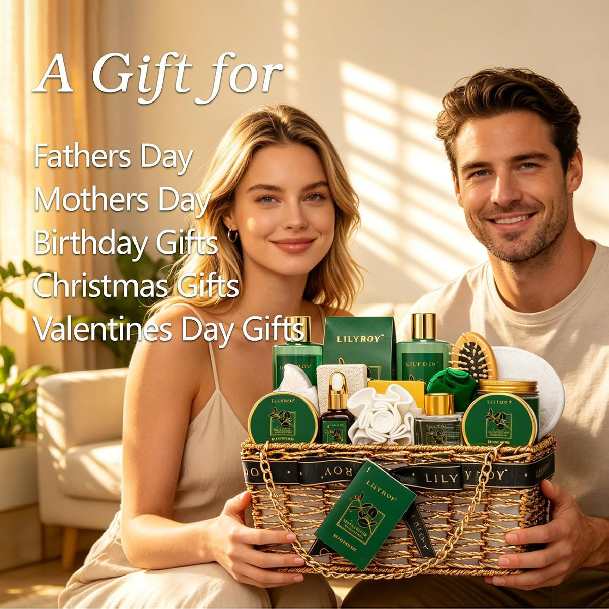 Spa Skin Care Gifts Set - 18Pcs Luxurious Spa Gift Baskets for Women & Men