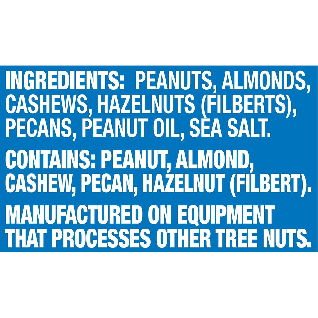 PLANTERS Mixed Nuts, Salted, 27 oz, Resealable Jar - Salted Nuts with Less than 50% Peanuts (*Nuts are Measured by Weight), Almonds, Cashews, Hazelnuts & Pecans - Kosher, (Pack of 2)