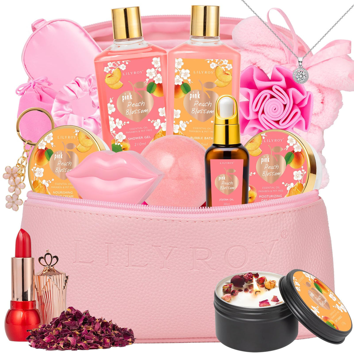 Spa Skin Care Gifts Set - 18Pcs Luxurious Spa Gift Baskets for Women & Men
