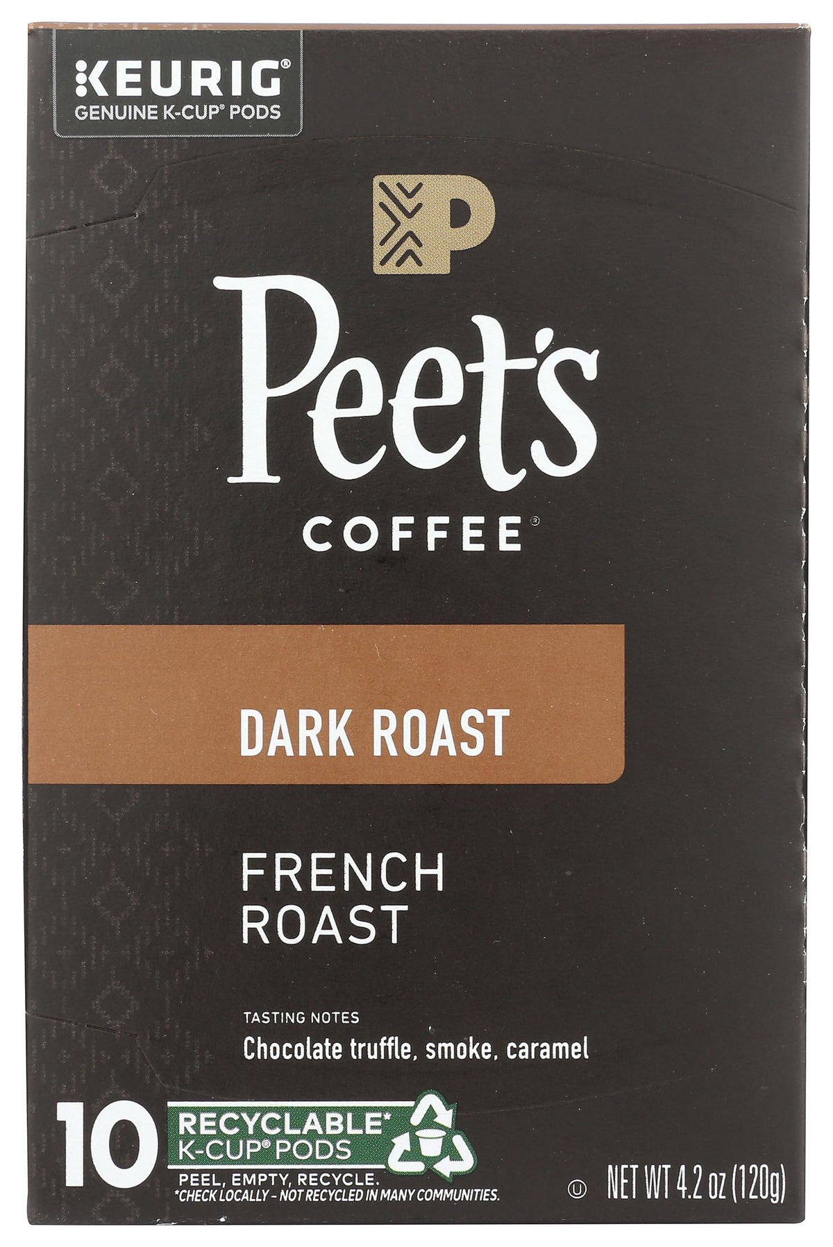 Peet's Coffee, Dark Roast Keurig K-Cup Pods, 100% Arabica Coffee - Major Dickason's Blend 75 Count (1 Box of 75 Pods) (Pack of 2)