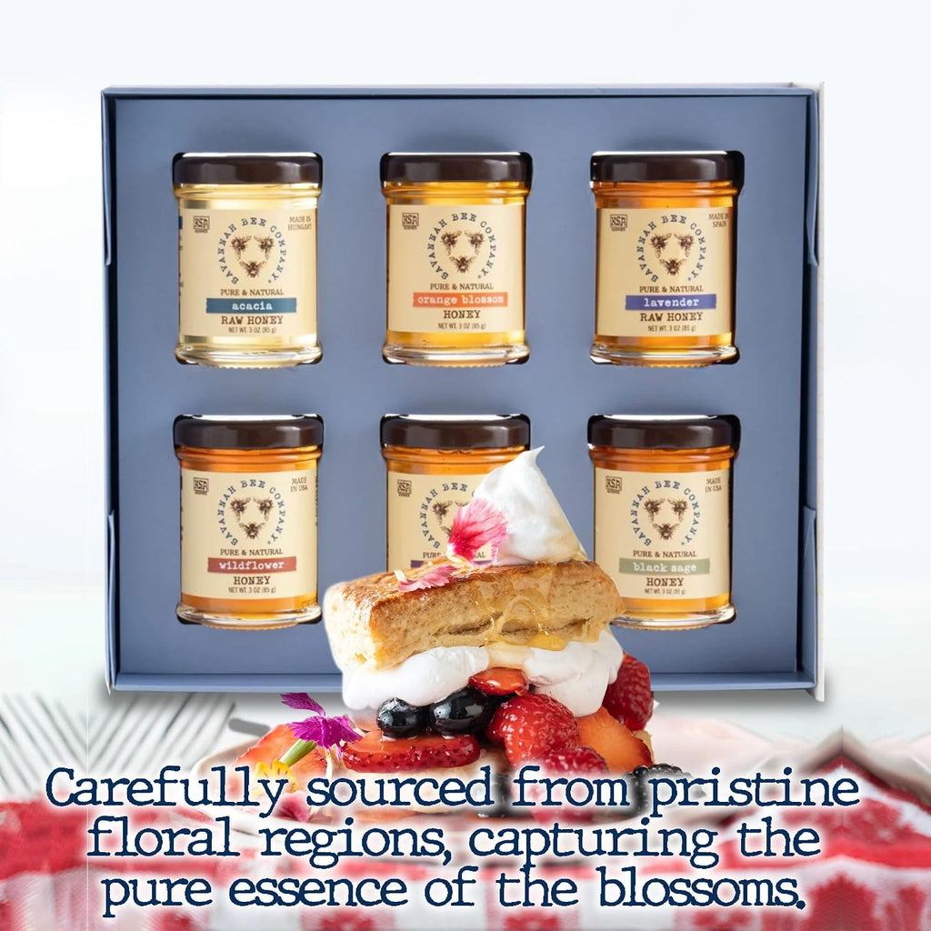 Blossom to Bottle Honey Sampler Gift Set, 6 Varieties
