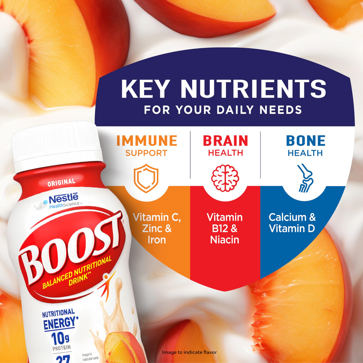 BOOST Original Ready to Drink Nutritional Drinks, Rich Chocolate, 8 Fl Oz Bottles (Pack of 24)