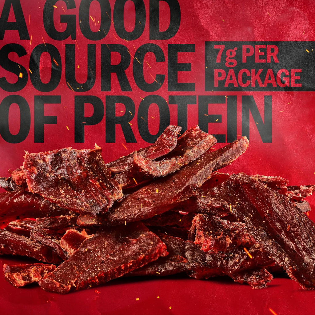 Jack Link's Beef Jerky,Teriyaki,Multipack Bags - Flavorful Meat Snacks for Lunches,Ready to Eat Protein Snacks,Individual Packs - 7g of Protein,Made with 100% Beef - 0.625 oz,(Pack of 40)